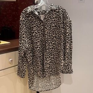 Maeve Animal Print Shirt